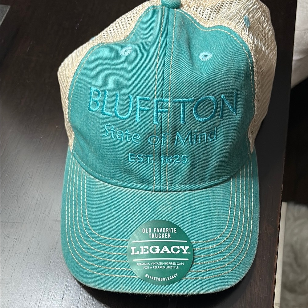 Legacy Green and Tan Bluffton Trucker Hat